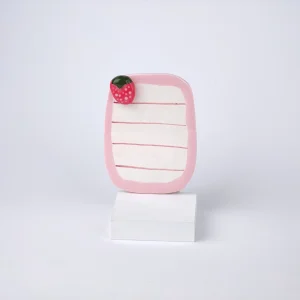 تخته مگنتی توت‌فرنگی فانتزی سرامیکی برای یادداشت روزانه روی یخچال